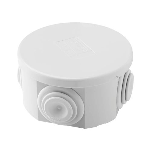Made in Italy Small Round Junction Box 65x35mm IP44 Wedge Lock and M6 Thread 