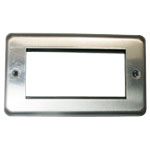 MK 1 Gang Frontplate Matt Chrome