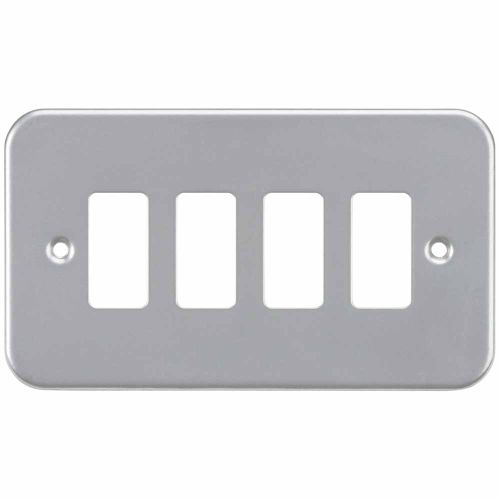 Knighstbridge Metalclad 4G grid faceplate by Meteor Electrical