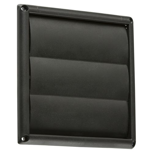 Knightsbridge 100MM Gravity Shutter, Black by Meteor Electrical