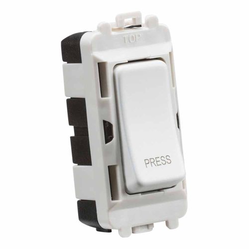 Knightsbridge 20AX 2 way retractive SP module marked PRESS - matt white