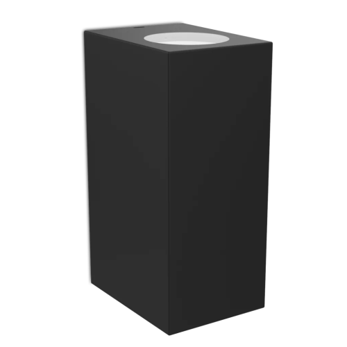 Kosnic Komi Twin GU10 Up/Down Wall Light Black