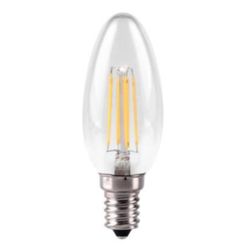 Kosnic 4w Dimmable LED Filament Candle E14 2700K Clear