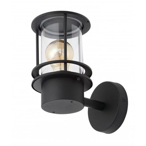 Leonis Miners Outdoor Wall Lantern Light, Black