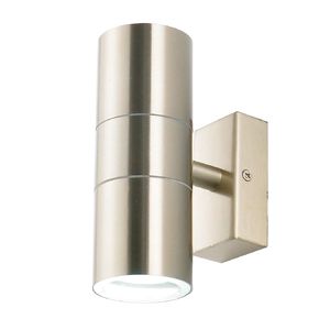 Leto Up & Down Wall Light Stainless Steel by Meteor Electrical