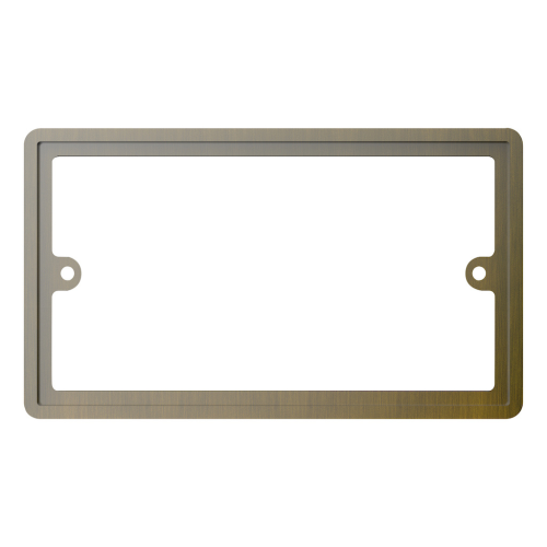 Selectric 2 Gang Rounded Spacer Antique Brass