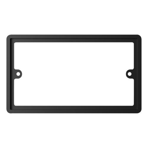 Selectric 2 Gang Rounded Spacer Black