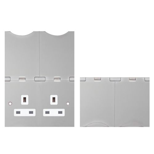 2 Gang 13 Amp Floor Socket Unswitched