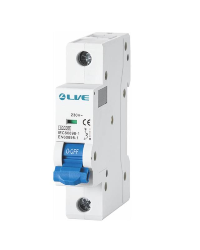 Live Electrical 1 Pole 50 Amps B Curve 10KA MCB