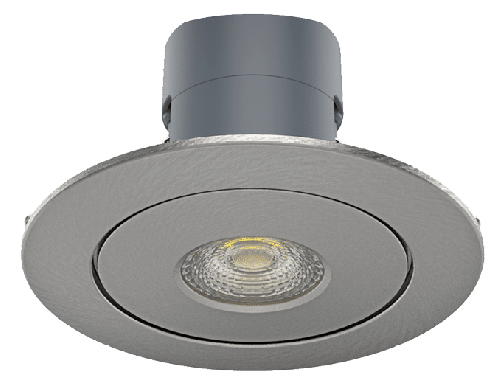 Kosnic Mauna Concealer Bezel Fire rated Downlight Satin Chrome