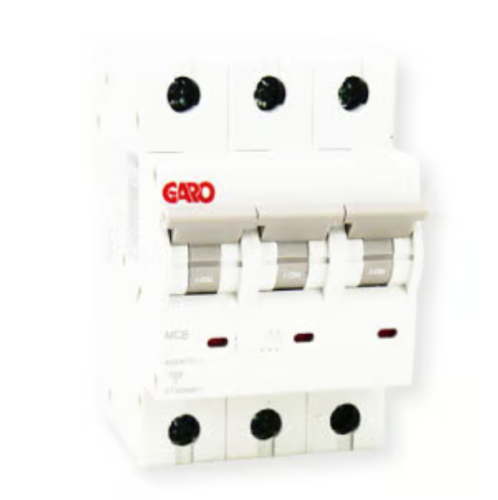 Garo MCB 6kA 3 Pole B Characteristic
