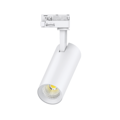 Kosnic Mesa track spotlight 10W, 3-Wire, 1-Circuit, CCT switchable, White