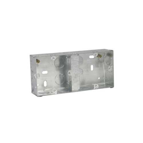 35mm Dual Flush Steel Back Box