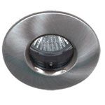 GU10 Shower Downlight Brushed Chrome.