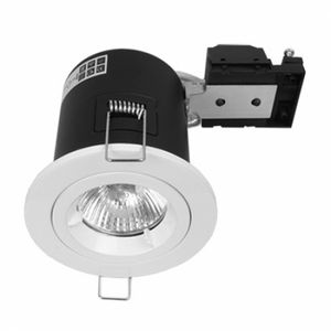 Fire Rated Twist & Lock GU10 Fixed White Downlight