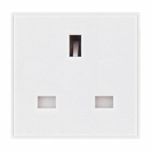 13 Amp Socket Module White by Meteor Electrical 