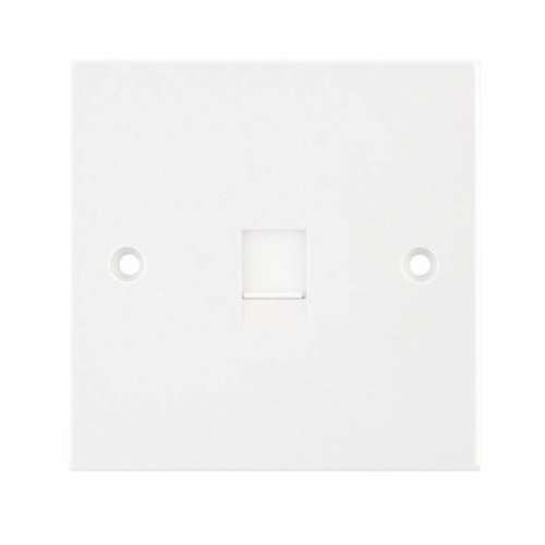 Selectric 1 Gang RJ45 Computer/Data Socket White 