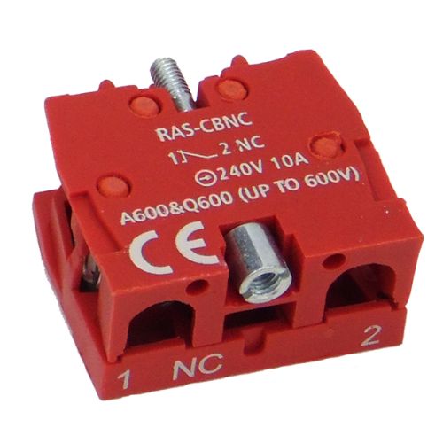 N/C Collar Mounting Contact Red