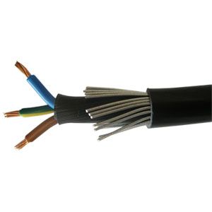 3 Core 2 5 Mm Swa Cable Blue Brown Green Yellow 1 Metre Cables And Accessories Ge Meteor Electical