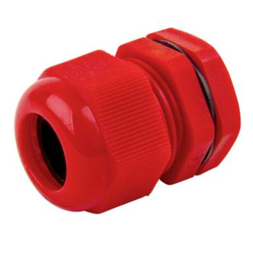 25mm PG Gland Red IP68 c/w Locknut