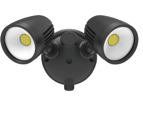 Kosnic Pixley 20W Spot twin wall light CCT switchable Black