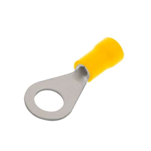 Unicrimp Yellow Ring Terminals 10mm Studs