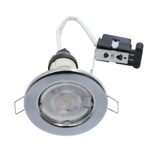 Red Arrow GU10 Downlight - Fixed Chrome by Meteor Electrical