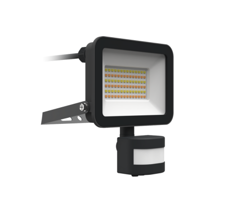 Rhine III Sensor 30W Floodlight Switchable CCT Black Kosnic