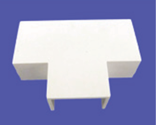 50mm x 50mm Maxi Trunking Tee Piece – White Trunking Accessory (10758)