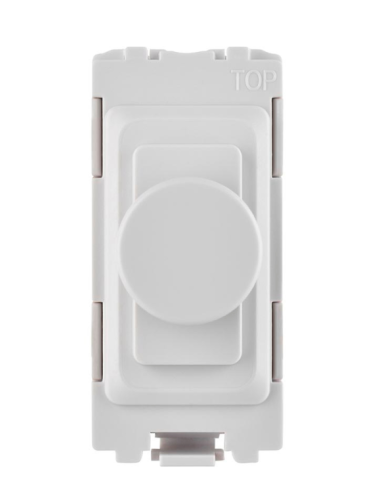 Zahler Grid 1G 2 Way Dummy Dimmer Module White