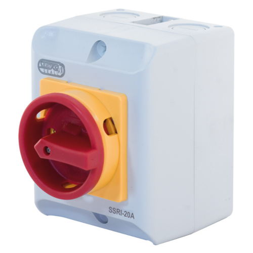 Selectric 20 Amp 4 Pole Rotary Isolator Switch IP65 Rated