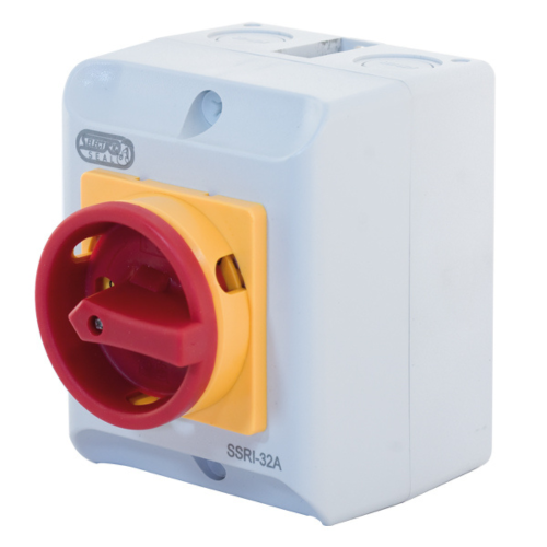 Selectric 32 Amp 4 Pole Rotary Isolator Switch IP65 Rated