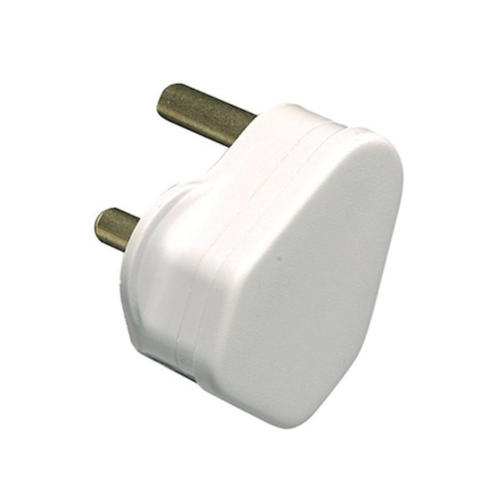 Selectric 5 Amp 3 Round Pin Plug White