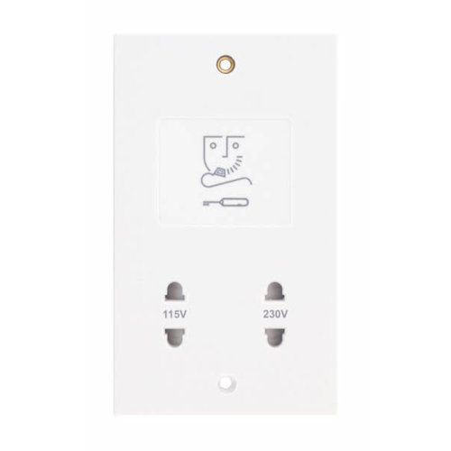 Selectric Dual Voltage Shaver Socket - 115V & 230V Output