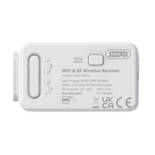 Selectric Kinetic 2.5A Smart & Standard On-Off RF Wireless Receiver