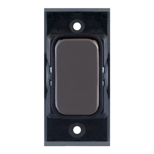 Selectric 10 Amp DP Key Switch Module Black Nickel w/ Black Insert