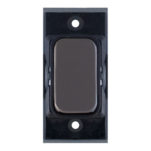 Selectric 10 Amp Retractive Modular Switch Black Nickel w/ Black Insert