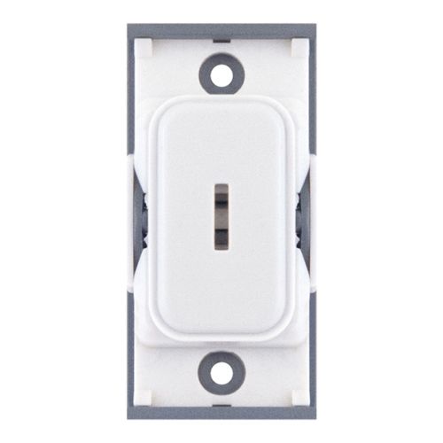 SGRID360-11 20 Amp DP 1 Way Key Switch – White with White Insert
