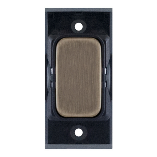 Selectric Blanking Module Antique Brass with Black Insert