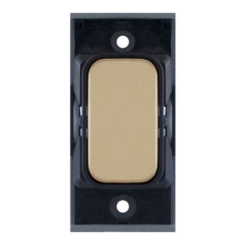 SGRID360-142 Blanking Module – Satin Brass with Black Insert
