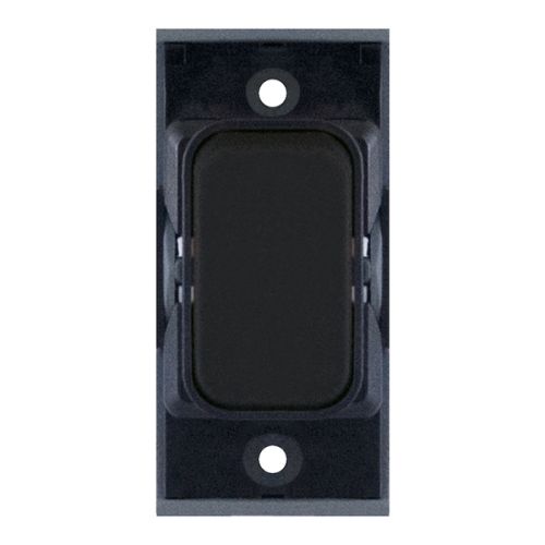 SGRID360-146 10 Amp 2 Way Modular Switch – Matt Black with Black Insert