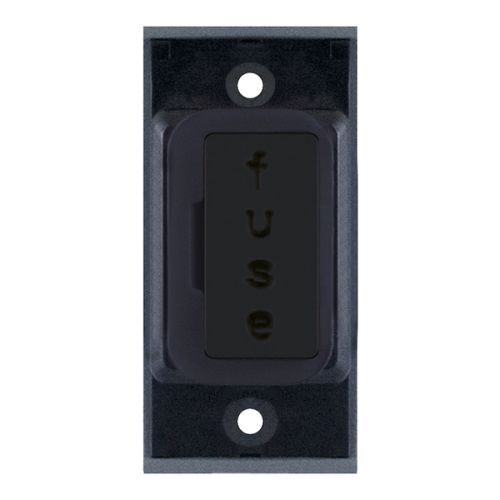 SGRID360-156 13 Amp Fused Connection Unit – Matt Black with Black Insert