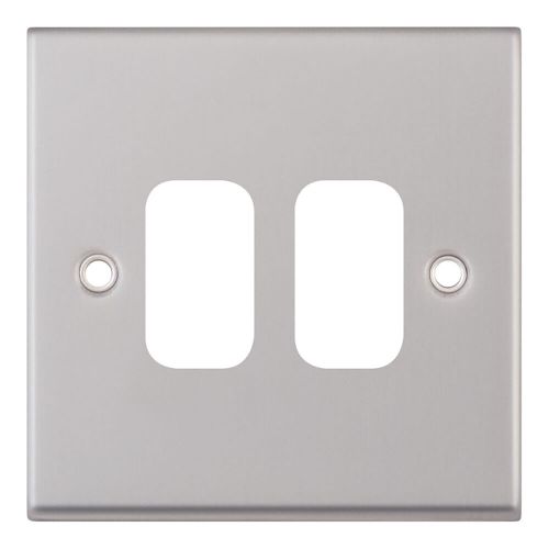 7M-PRO - GRID360 Modular Plate - 2 Aperture by Meteor Electrical 