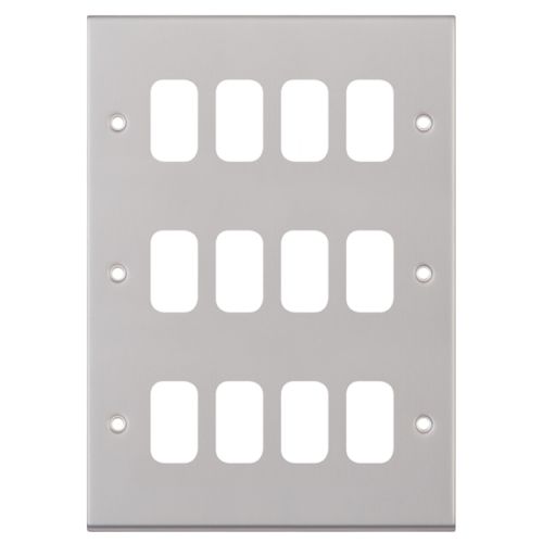 12 Aperture Modular Plate – 7M-PRO – Satin Chrome