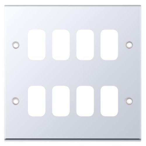 8 Aperture Modular Plate – 7M-PRO – Polished Chrome