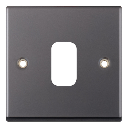 Selectric 1 Aperture Modular Plate Black Nickel 7M PRO 