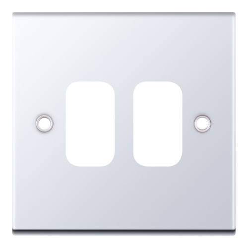 Selectric 2 Aperture Modular Plate 5M Polished Chrome