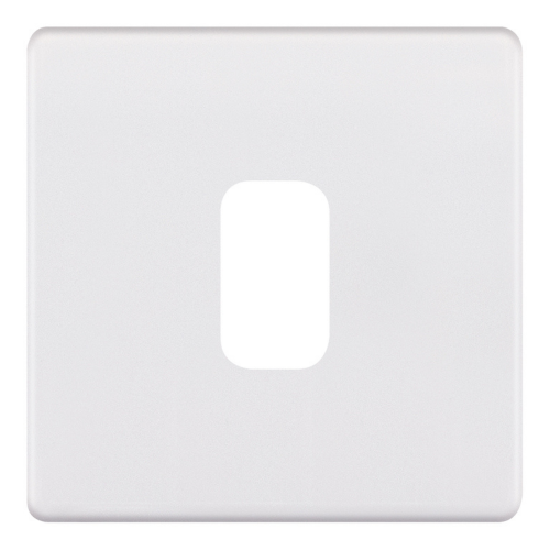 Selectric 1 Aperture Modular Plate 5M-PLUS Matt White
