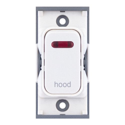 SGRID360-302 20 Amp DP Modular Switch with Neon – Marked “hood” White