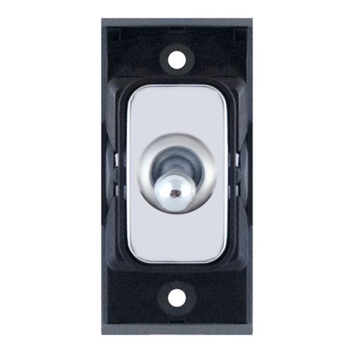 SGRID360-315 10 Amp Intermediate Toggle Switch Module – Polished Chrome with Black Insert